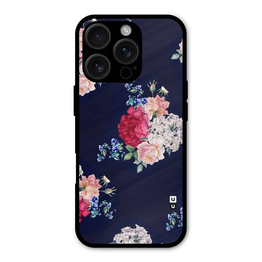 Magenta Peach Floral Shockproof Hybrid Protection (Metal + TPU) Back Case Cover CoversCart