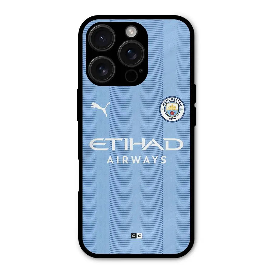 Manchester Etihad Jersey Shockproof Hybrid Protection (Metal + TPU) Back Case Cover CoversCart