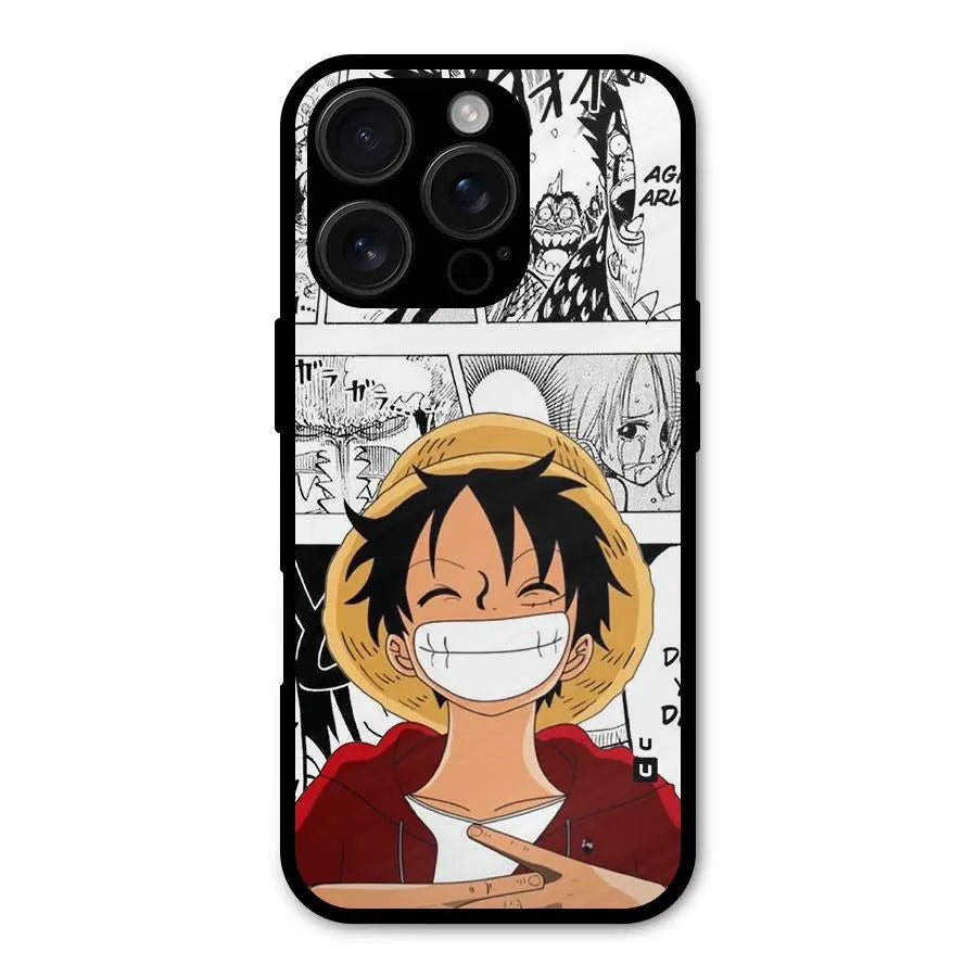 Manga Style Luffy Shockproof Hybrid Protection (Metal + TPU) Back Case Cover CoversCart