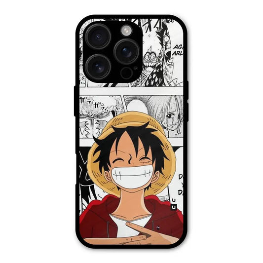 Manga Style Luffy Shockproof Hybrid Protection (Metal + TPU) Back Case Cover CoversCart