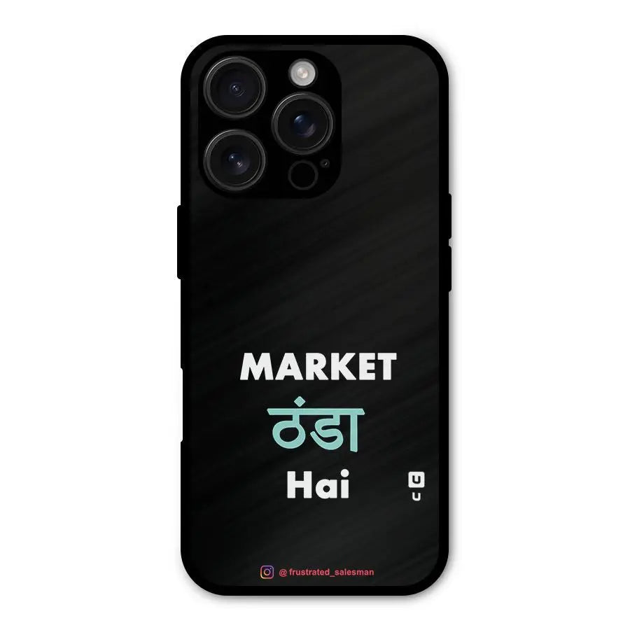Market Thanda Hai Black Shockproof Hybrid Protection (Metal + TPU) Back Case Cover CoversCart