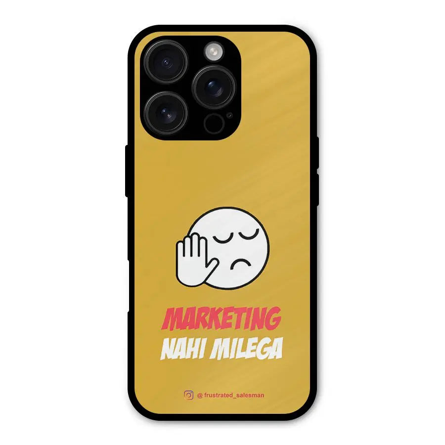 Marketing Nahi Milega Mustard Yellow Shockproof Hybrid Protection (Metal + TPU) Back Case Cover CoversCart