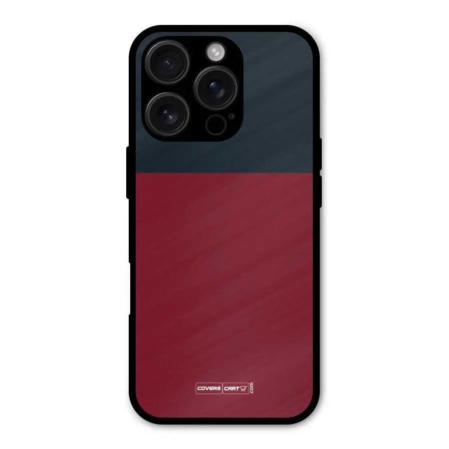 Maroon and Navy Blue Shockproof Hybrid Protection (Metal + TPU) Back Case Cover CoversCart