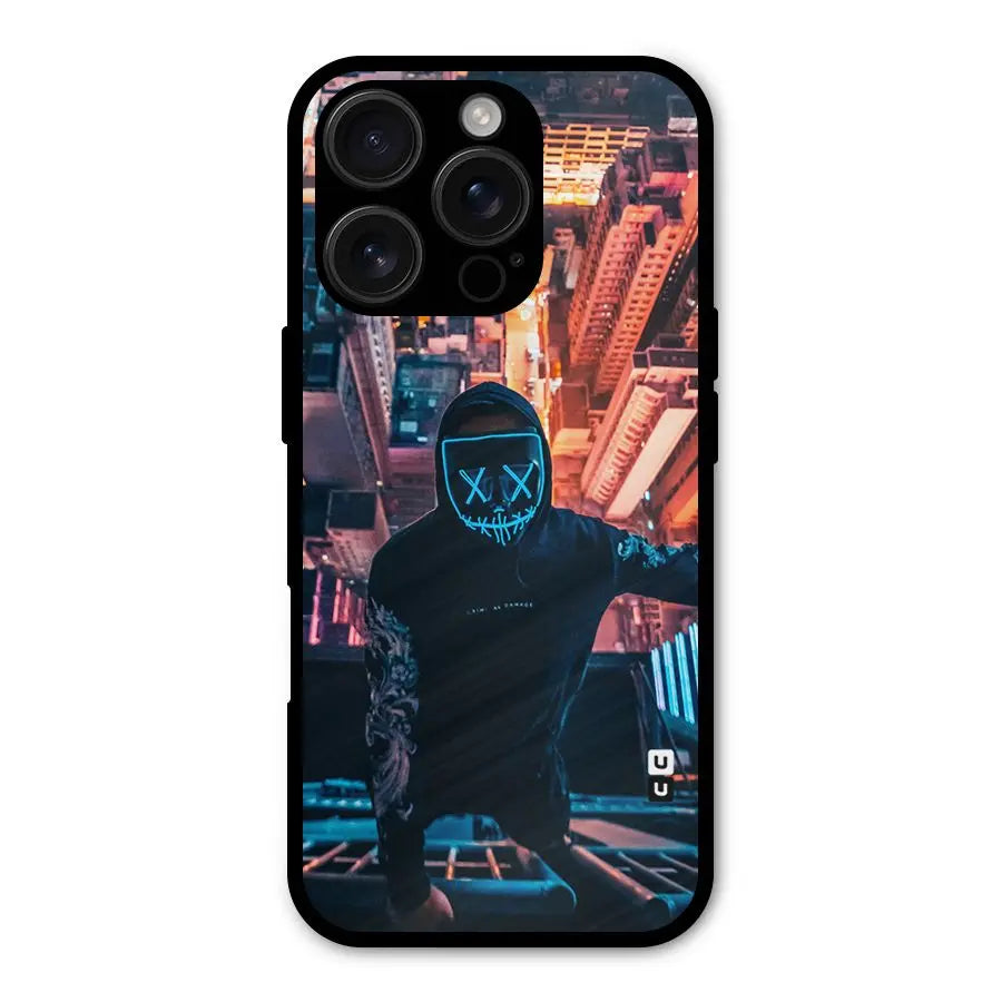 Mask Guy Climbing Building Shockproof Hybrid Protection (Metal + TPU) Back Case Cover CoversCart
