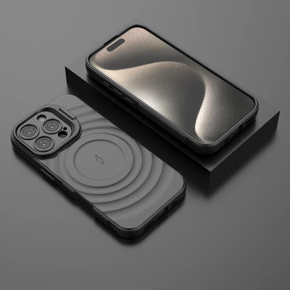 Matte Black - TitanShield Wave Silicone Magsafe Back Case Cover CoversCart