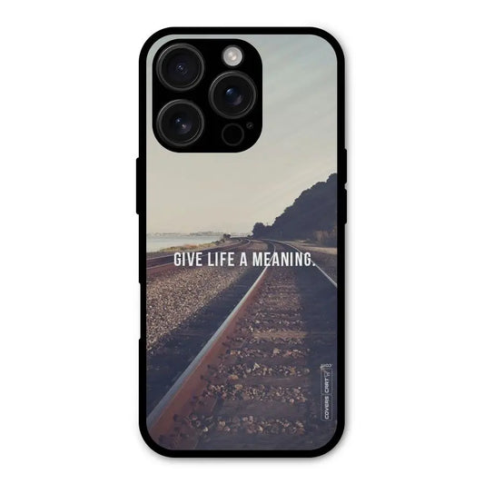Meaning To Life Shockproof Hybrid Protection (Metal + TPU) Back Case Cover CoversCart