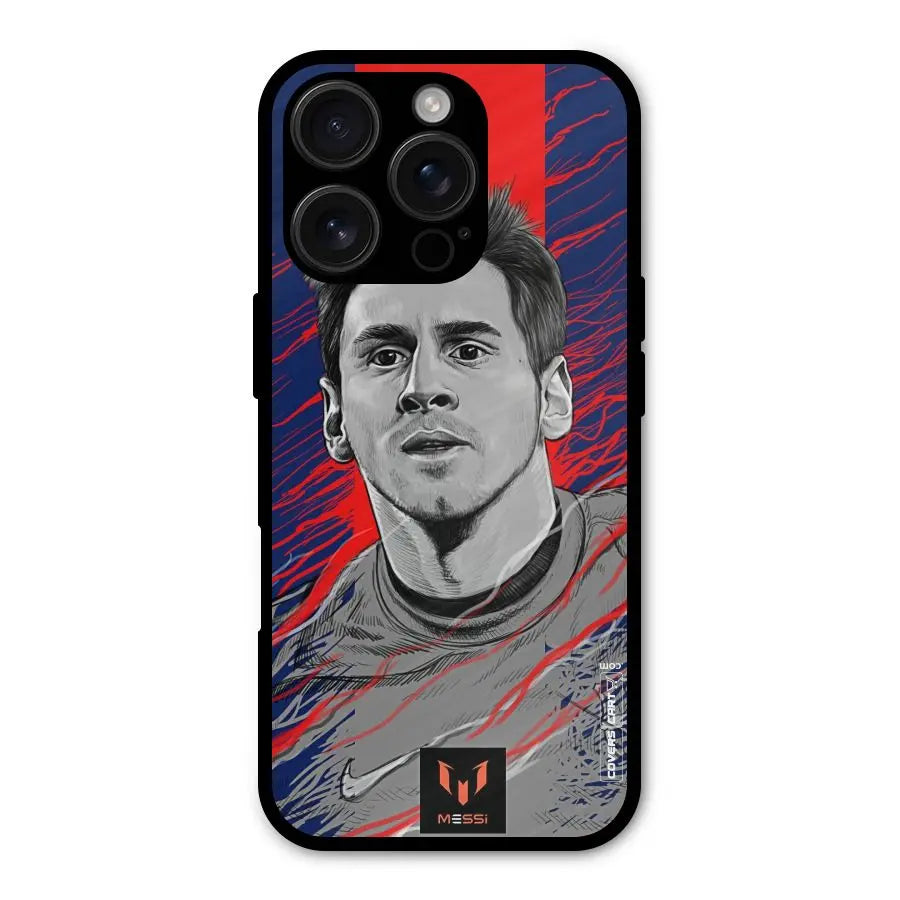 Messi For FCB Shockproof Hybrid Protection (Metal + TPU) Back Case Cover CoversCart