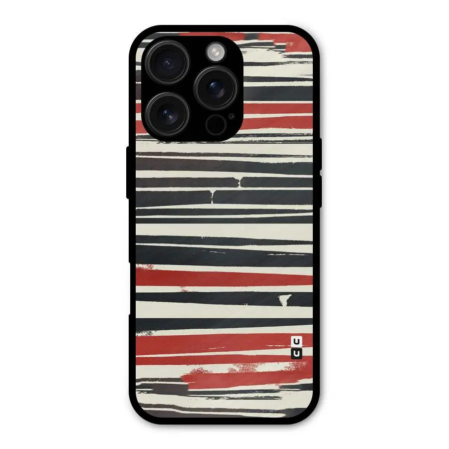 Messy Vintage Stripes Shockproof Hybrid Protection (Metal + TPU) Back Case Cover CoversCart