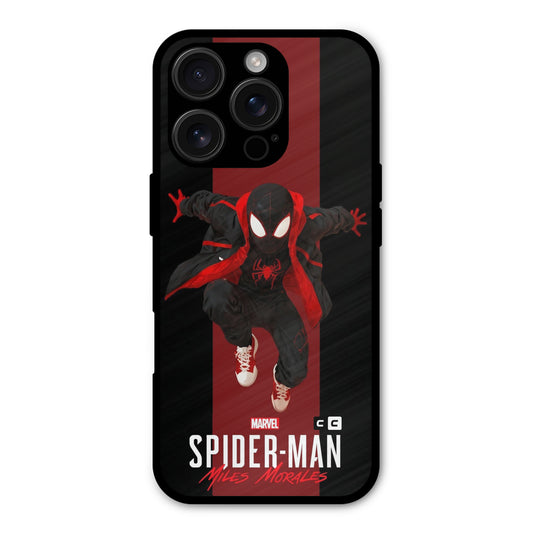 Miles Morales Spider Man Shockproof Hybrid Protection (Metal + TPU) Back Case Cover