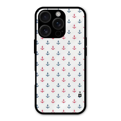 Minimal Anchor Pattern Shockproof Hybrid Protection (Metal + TPU) Back Case Cover CoversCart
