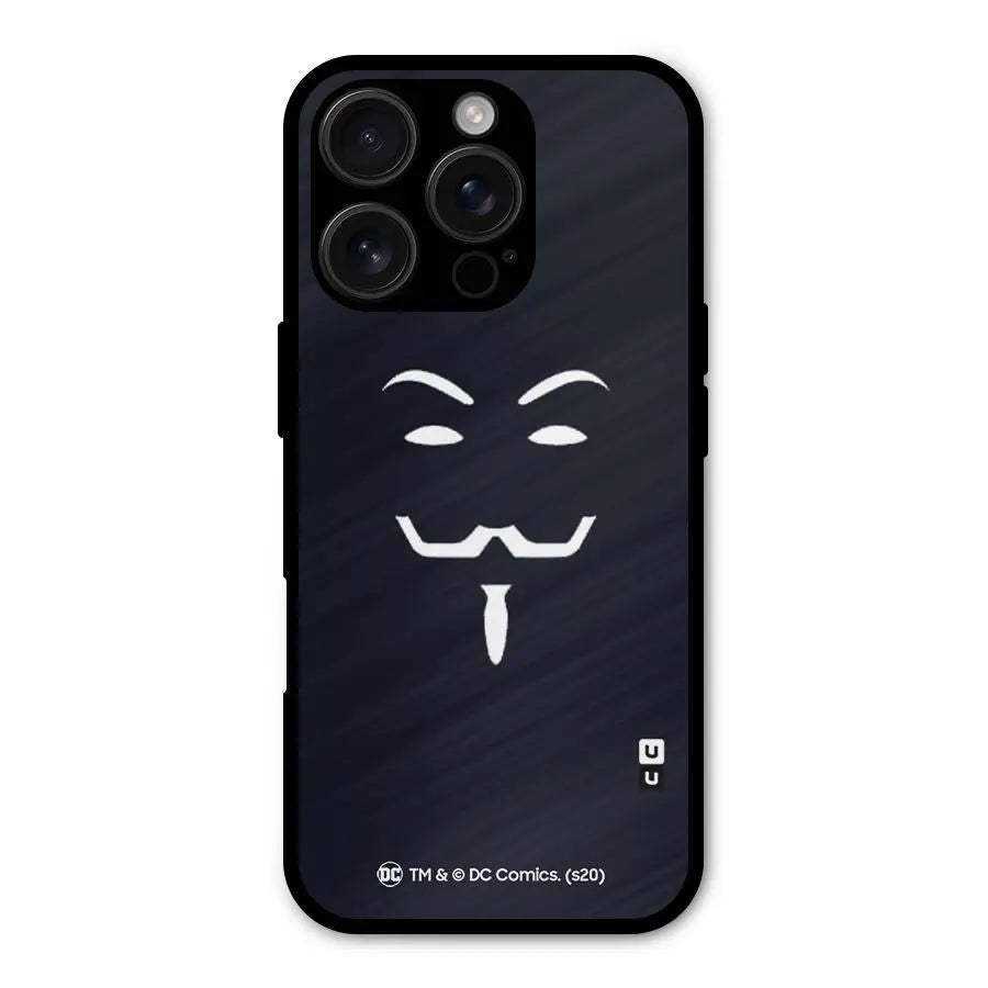 Minimal Anonymous Mask Shockproof Hybrid Protection (Metal + TPU) Back Case Cover CoversCart