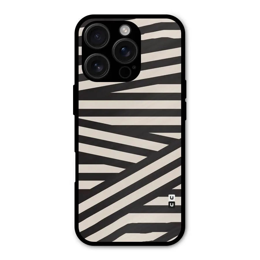Monochrome Lines Shockproof Hybrid Protection (Metal + TPU) Back Case Cover CoversCart