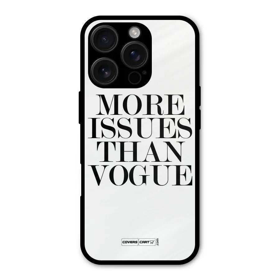 More Issues than Vogue (White) Shockproof Hybrid Protection (Metal + TPU) Back Case Cover CoversCart