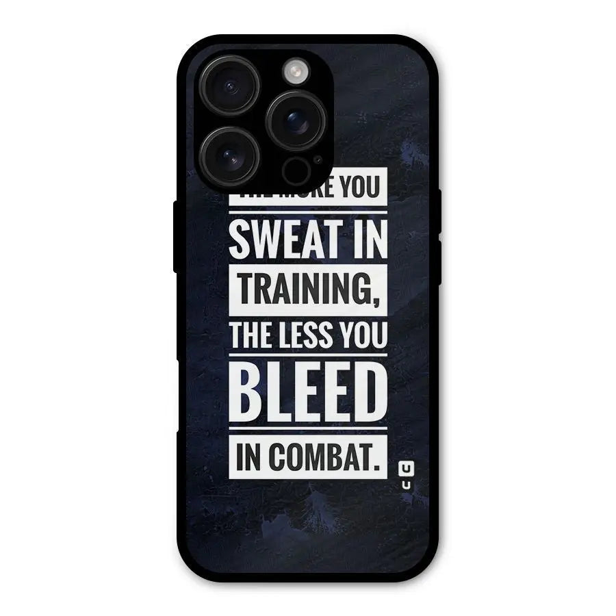 More You Sweat Less You Bleed Shockproof Hybrid Protection (Metal + TPU) Back Case Cover CoversCart