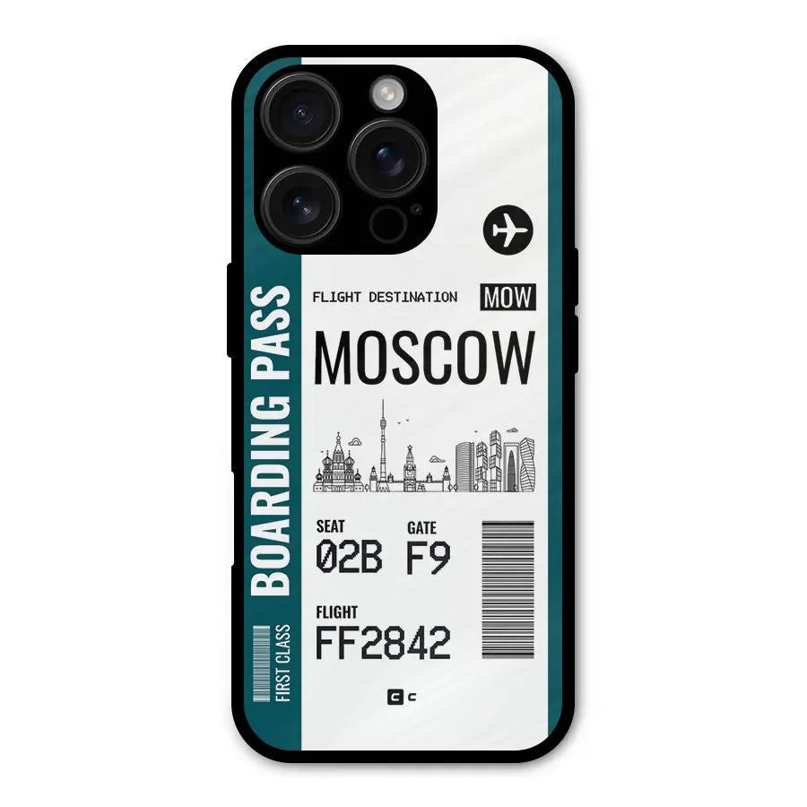 Moscow Boarding Pass Shockproof Hybrid Protection (Metal + TPU) Back Case Cover CoversCart