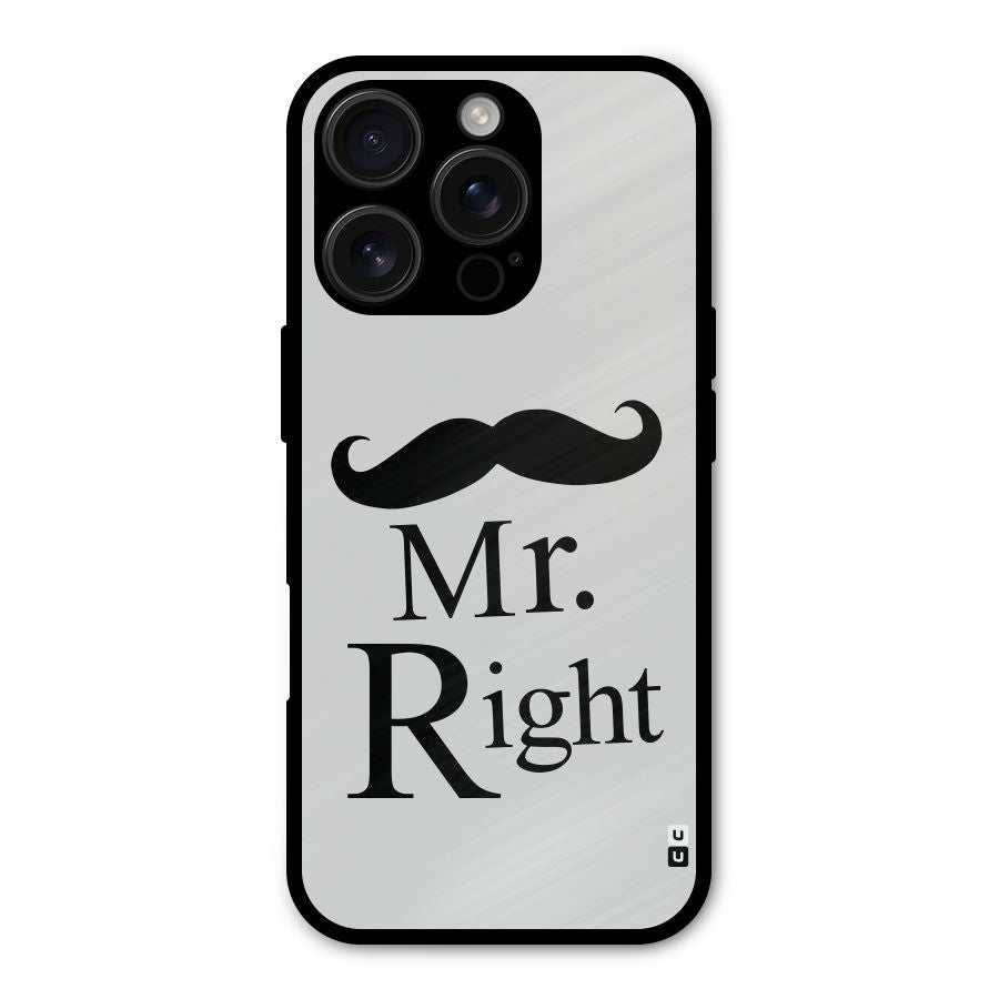 Mr. Right. Shockproof Hybrid Protection (Metal + TPU) Back Case Cover