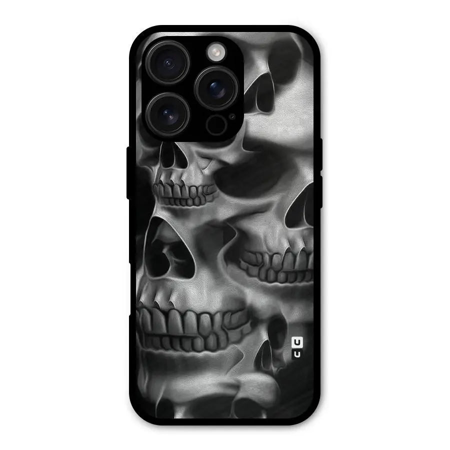 Multiple Skulls Shockproof Hybrid Protection (Metal + TPU) Back Case Cover CoversCart