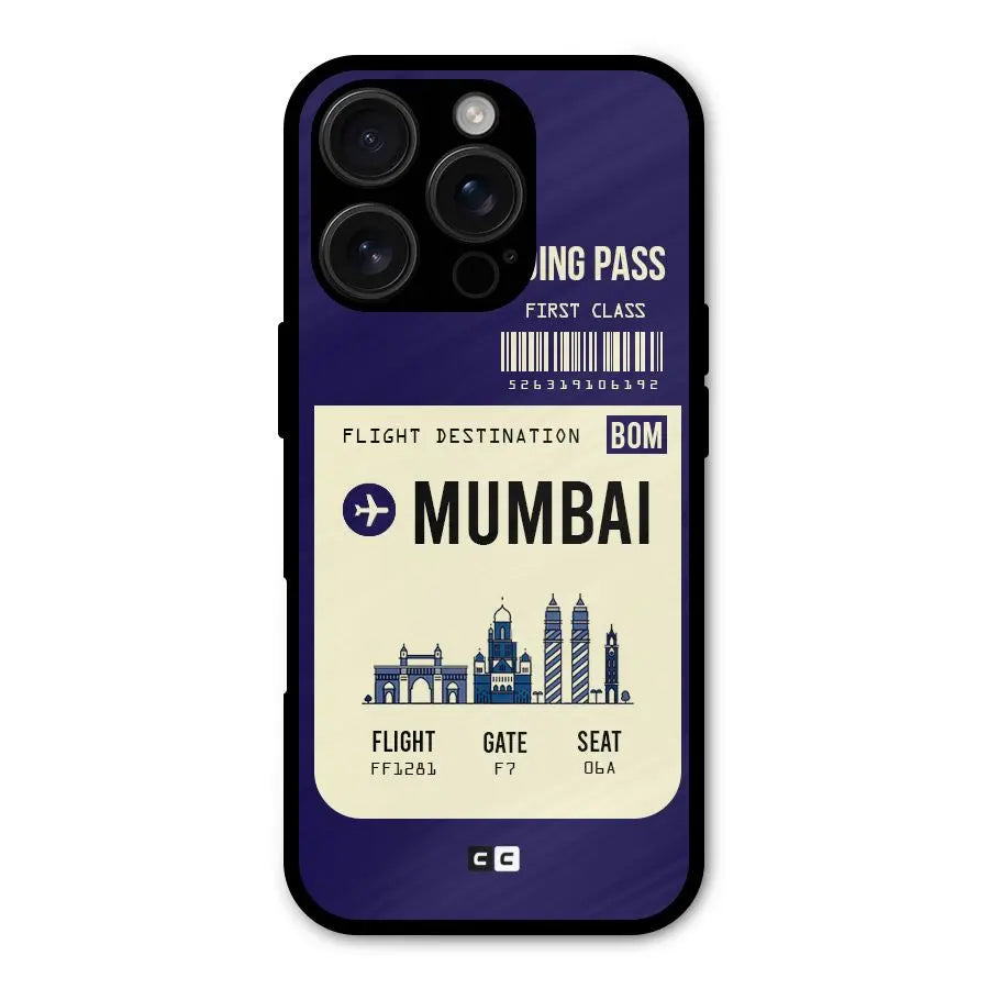 Mumbai Boarding Pass Shockproof Hybrid Protection (Metal + TPU) Back Case Cover CoversCart