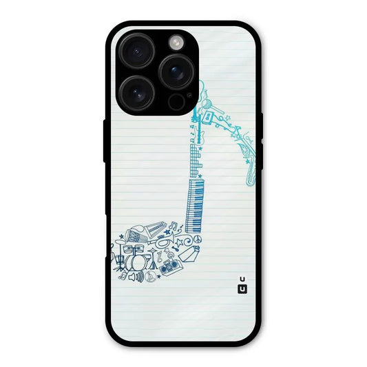 Music Note Design Shockproof Hybrid Protection (Metal + TPU) Back Case Cover CoversCart