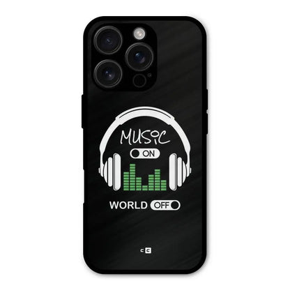 Music On World Off Shockproof Hybrid Protection (Metal + TPU) Back Case Cover CoversCart