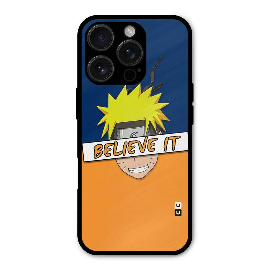 Naruto Believe It Shockproof Hybrid Protection (Metal + TPU) Back Case Cover CoversCart