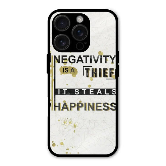 Negativity Thief Shockproof Hybrid Protection (Metal + TPU) Back Case Cover CoversCart