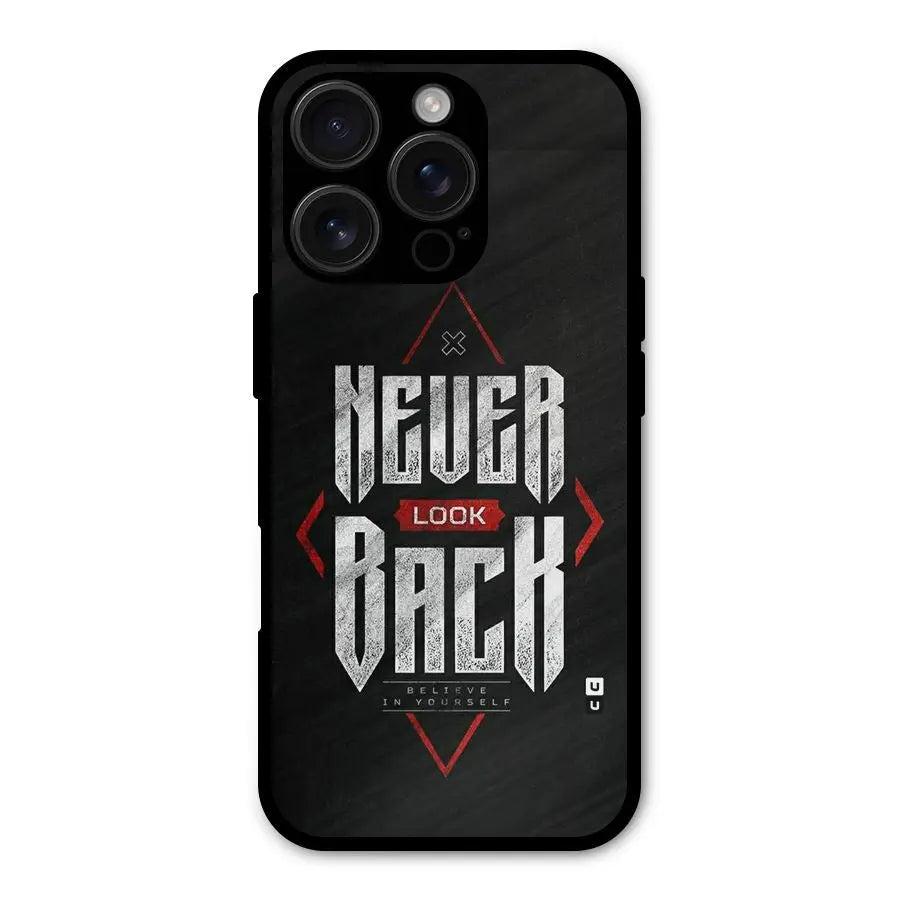 Never Look Back Diamond Shockproof Hybrid Protection (Metal + TPU) Back Case Cover CoversCart