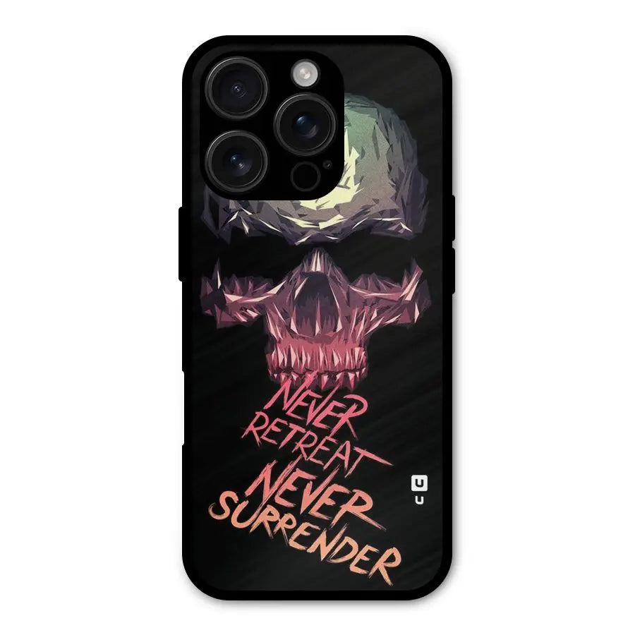 Never Retreat Shockproof Hybrid Protection (Metal + TPU) Back Case Cover CoversCart