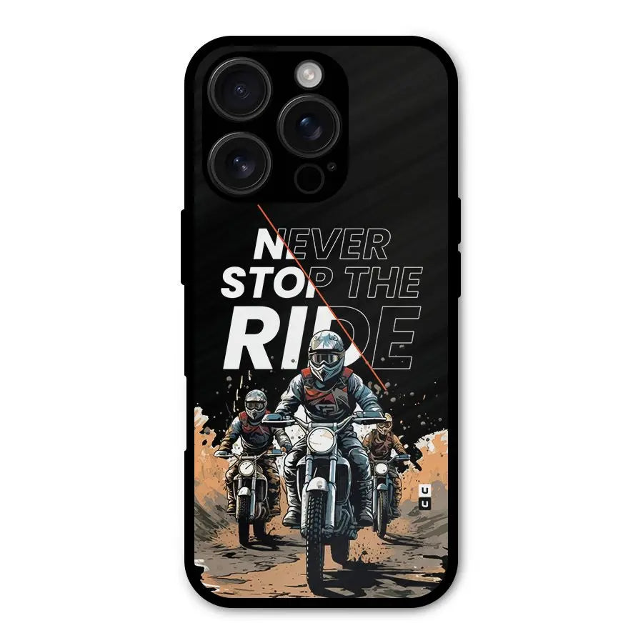 Never Stop ride Shockproof Hybrid Protection (Metal + TPU) Back Case Cover CoversCart