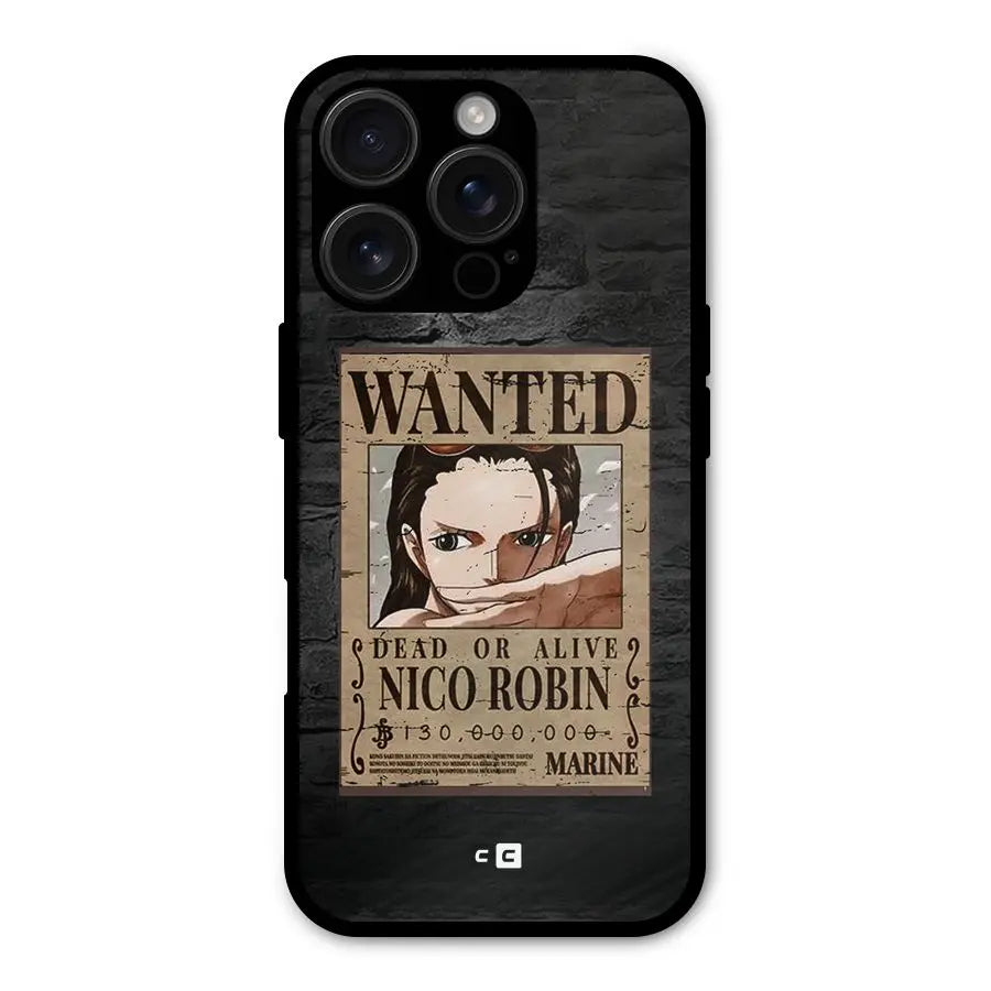 Nico Robin Wanted Shockproof Hybrid Protection (Metal + TPU) Back Case Cover CoversCart