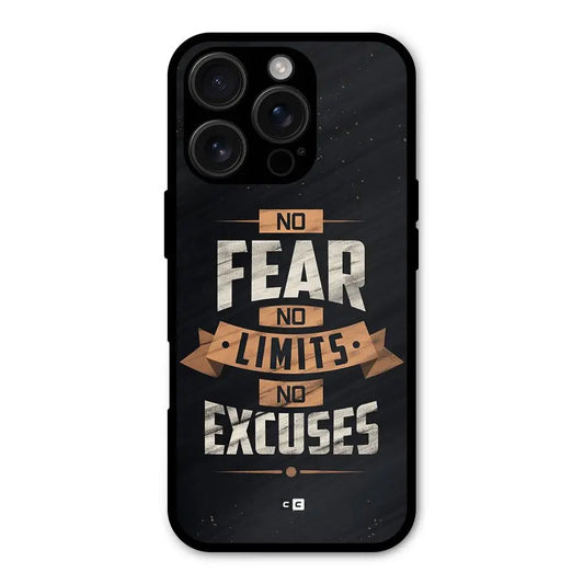 No Excuse Shockproof Hybrid Protection (Metal + TPU) Back Case Cover CoversCart