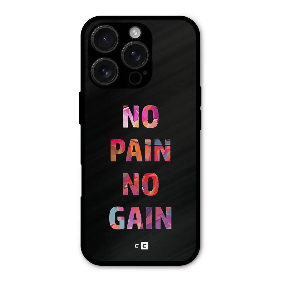 No Pain No Gain Shockproof Hybrid Protection (Metal + TPU) Back Case Cover CoversCart