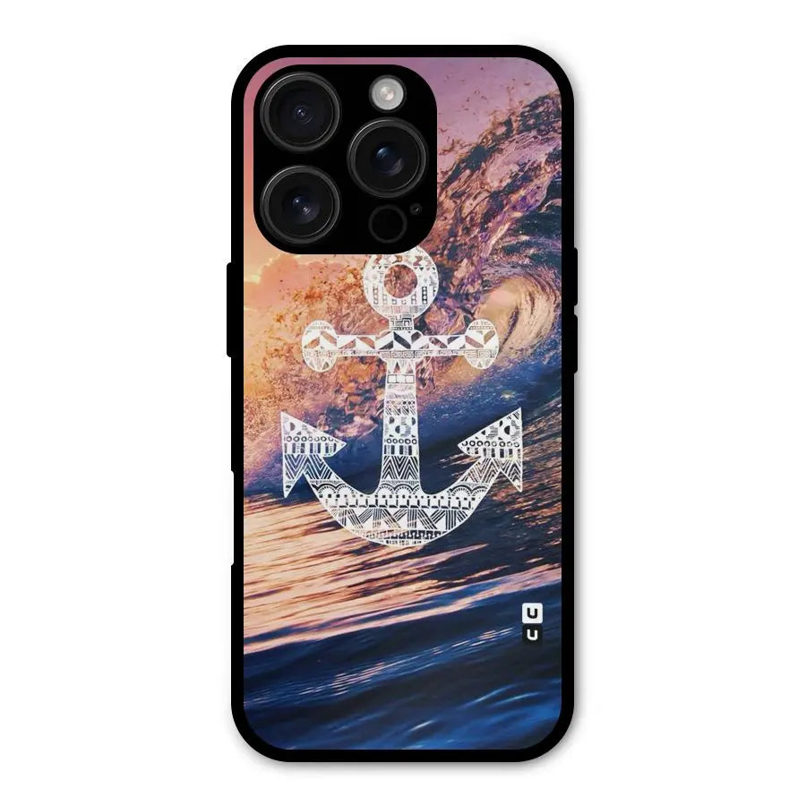 Ocean Anchor Wave Shockproof Hybrid Protection (Metal + TPU) Back Case Cover CoversCart