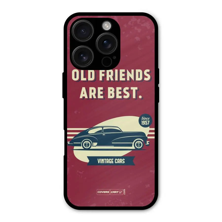 Old Friends Vintage Car Shockproof Hybrid Protection (Metal + TPU) Back Case Cover CoversCart
