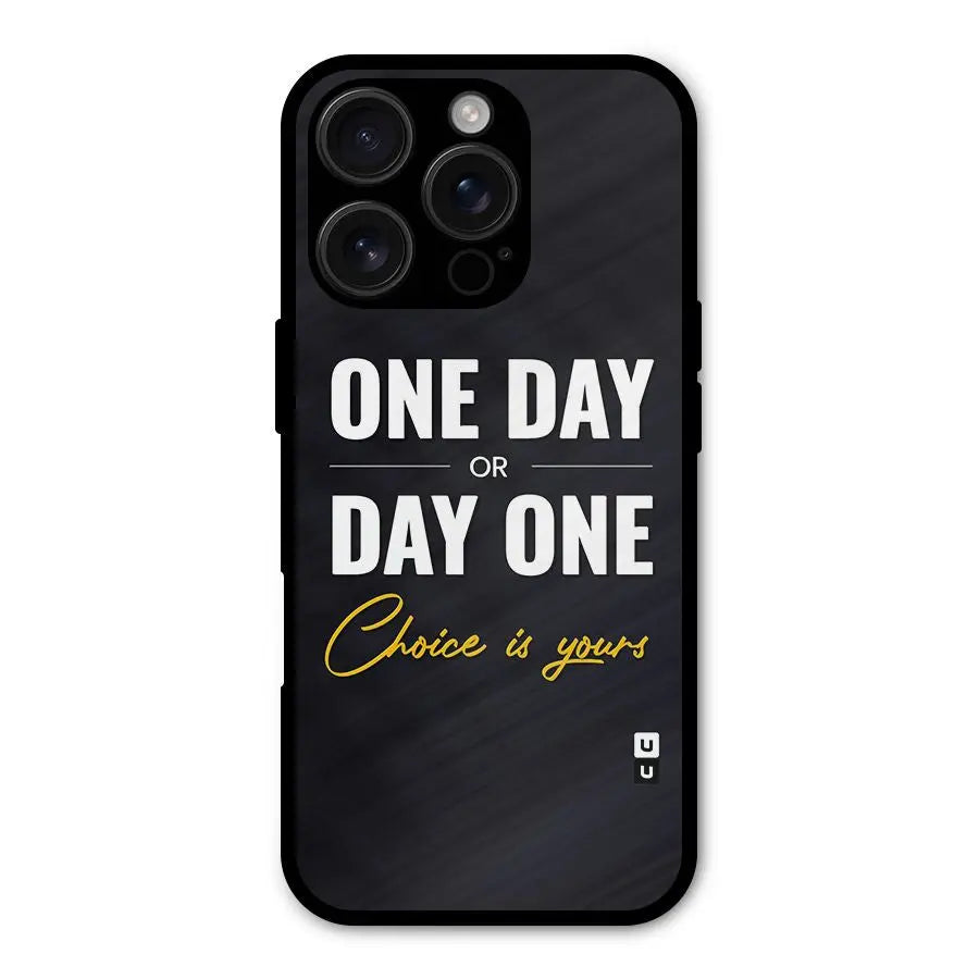 One Day or Day One Shockproof Hybrid Protection (Metal + TPU) Back Case Cover CoversCart