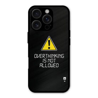 Over Thinking Shockproof Hybrid Protection (Metal + TPU) Back Case Cover CoversCart