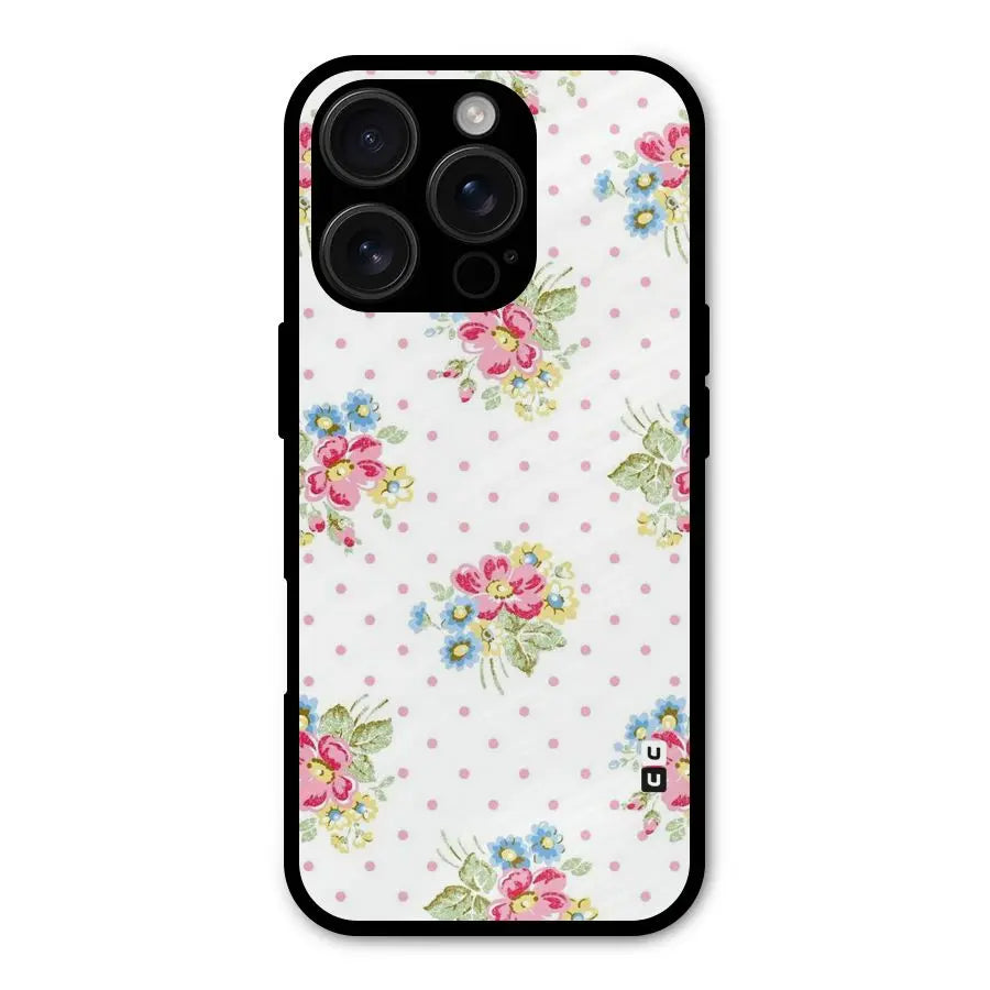 Painted Polka Floral Shockproof Hybrid Protection (Metal + TPU) Back Case Cover CoversCart