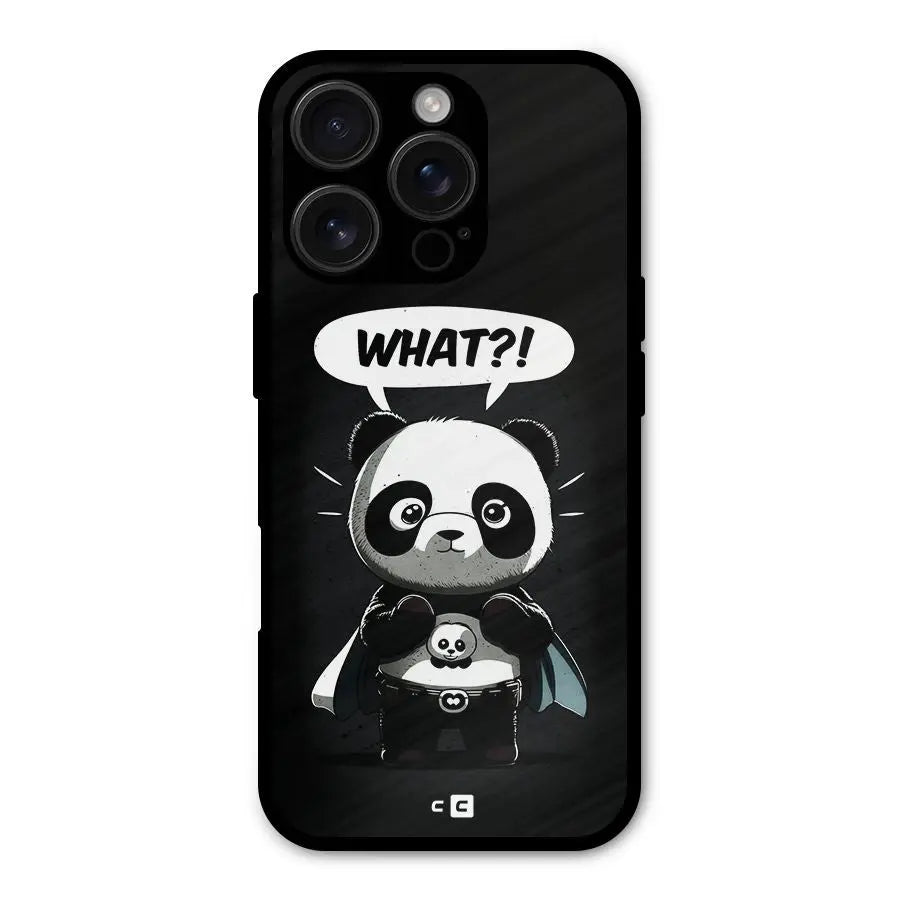 Panda What Confused Shockproof Hybrid Protection (Metal + TPU) Back Case Cover CoversCart