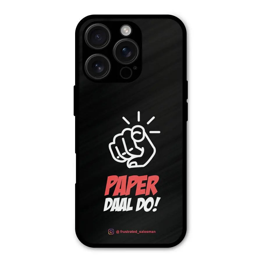 Paper Daal Do Black Shockproof Hybrid Protection (Metal + TPU) Back Case Cover CoversCart