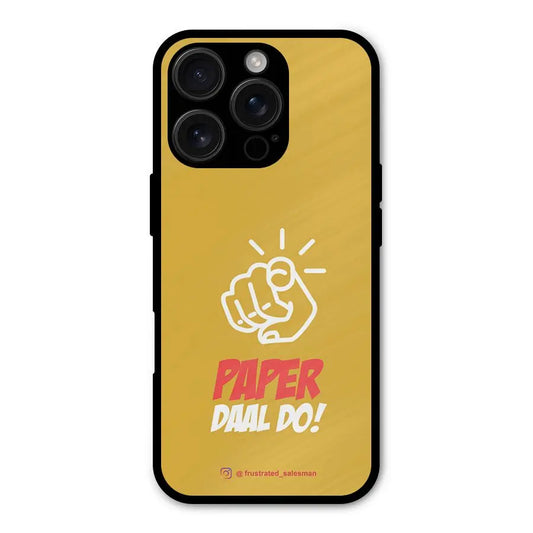Paper Daal Do Mustard Yellow Shockproof Hybrid Protection (Metal + TPU) Back Case Cover CoversCart