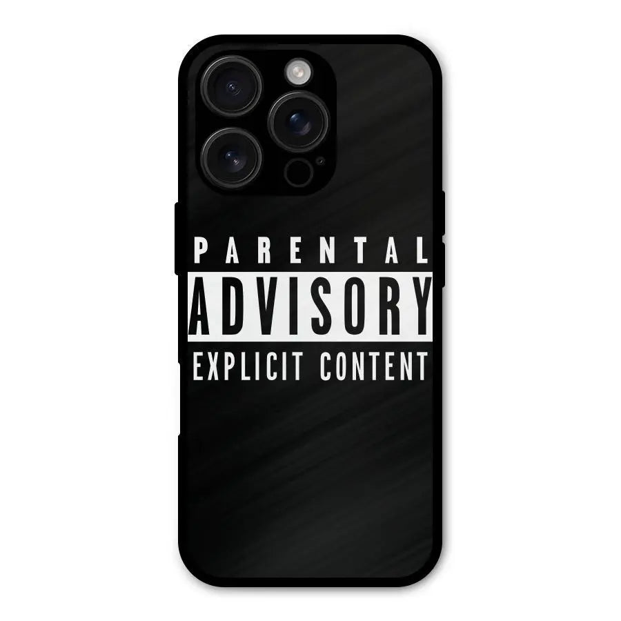 Parental Advisory Label Shockproof Hybrid Protection (Metal + TPU) Back Case Cover CoversCart