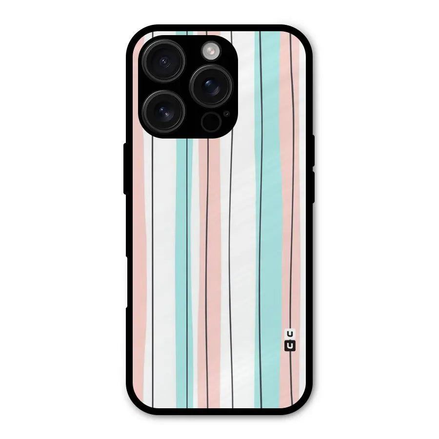 Pastel Tri Stripes Shockproof Hybrid Protection (Metal + TPU) Back Case Cover CoversCart