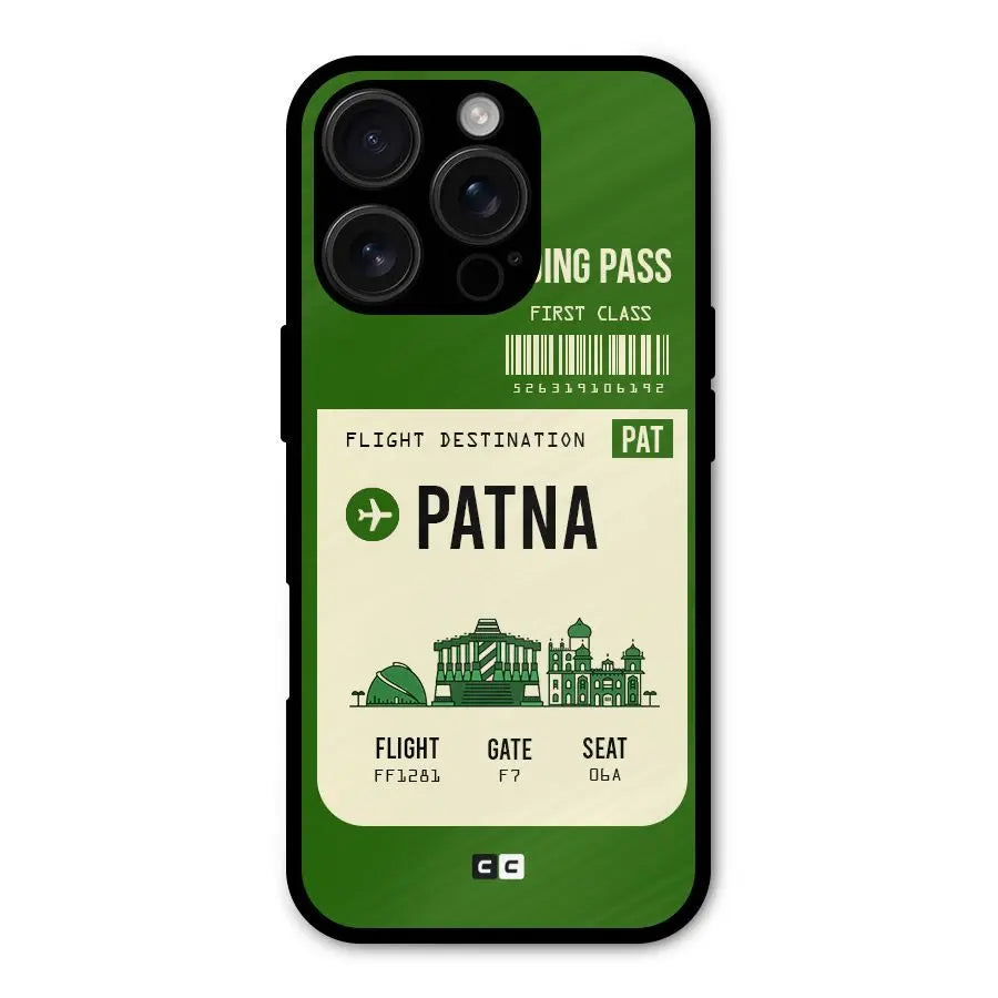 Patna Boarding Pass Shockproof Hybrid Protection (Metal + TPU) Back Case Cover CoversCart
