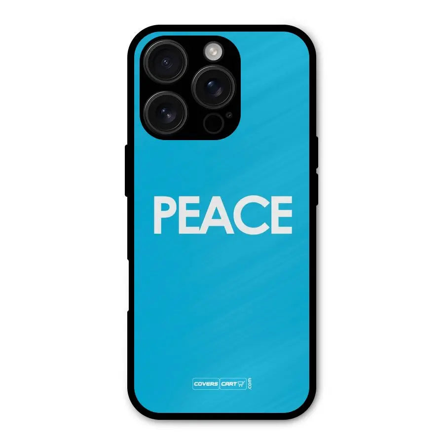 Peace Shockproof Hybrid Protection (Metal + TPU) Back Case Cover CoversCart