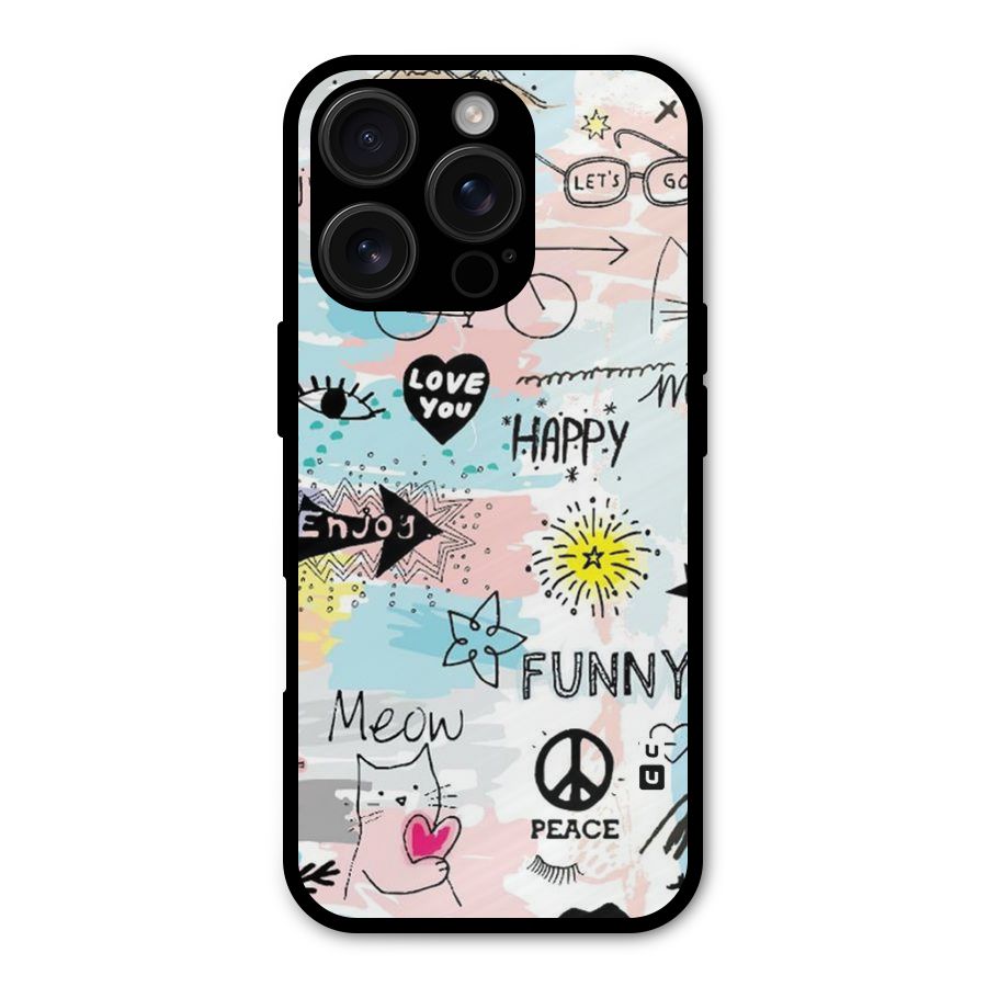 Peace And Funny Shockproof Hybrid Protection (Metal + TPU) Back Case Cover