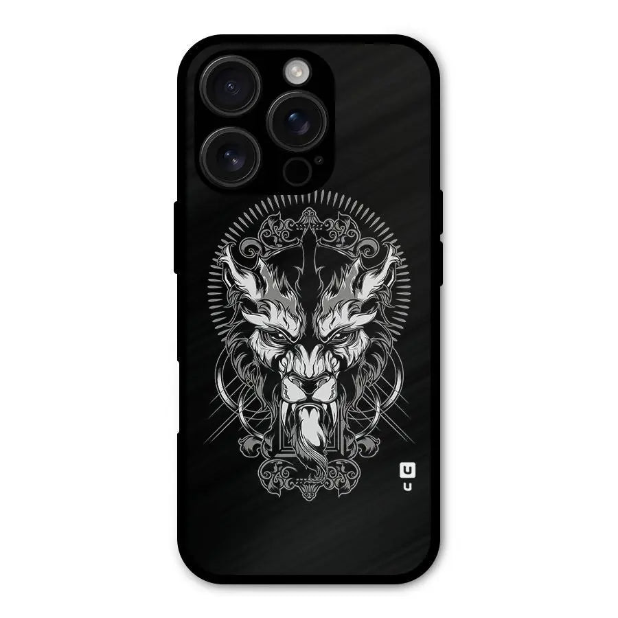 Pencil Art Lion Illustration Shockproof Hybrid Protection (Metal + TPU) Back Case Cover CoversCart
