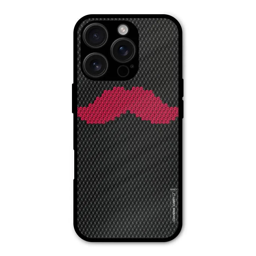 Pink Moustache Shockproof Hybrid Protection (Metal + TPU) Back Case Cover CoversCart