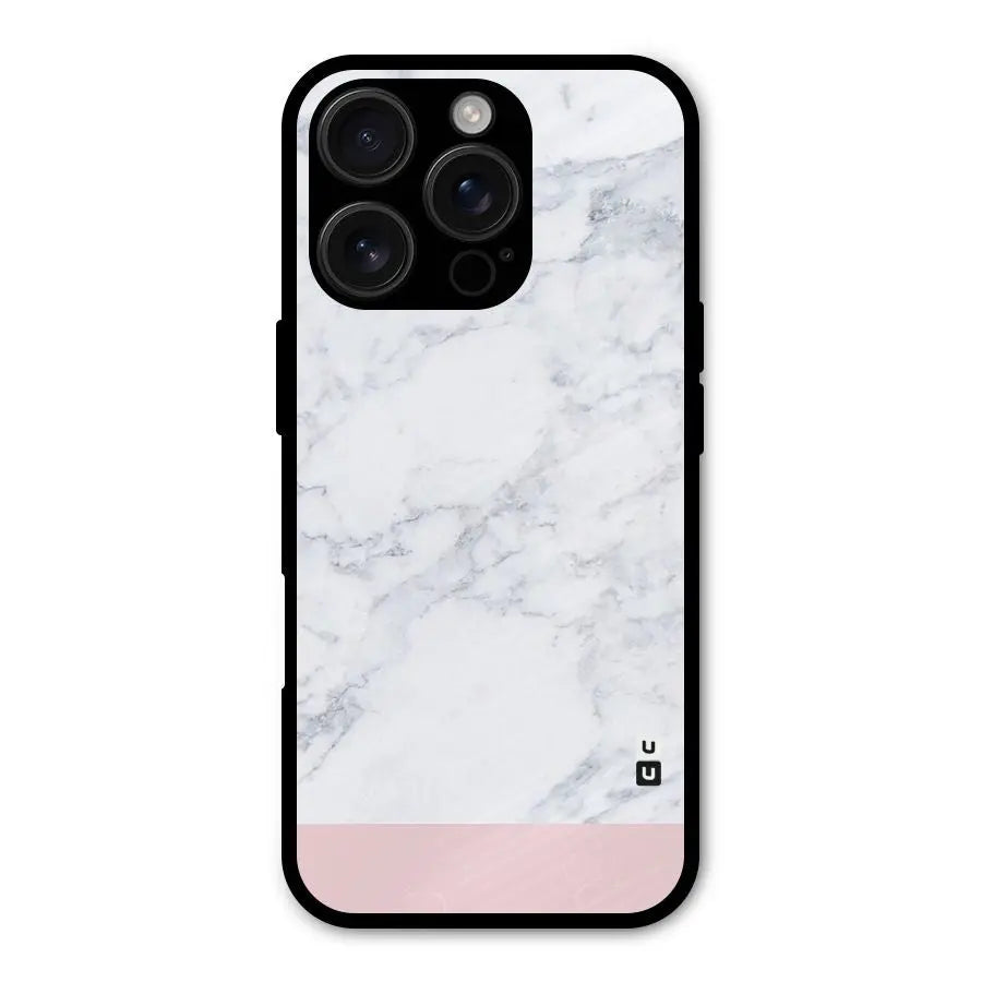 Pink White Merge Marble Shockproof Hybrid Protection (Metal + TPU) Back Case Cover CoversCart