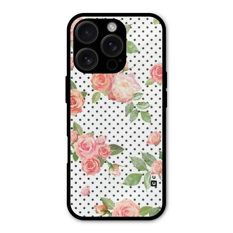 Polka Bloom White Shockproof Hybrid Protection (Metal + TPU) Back Case Cover CoversCart