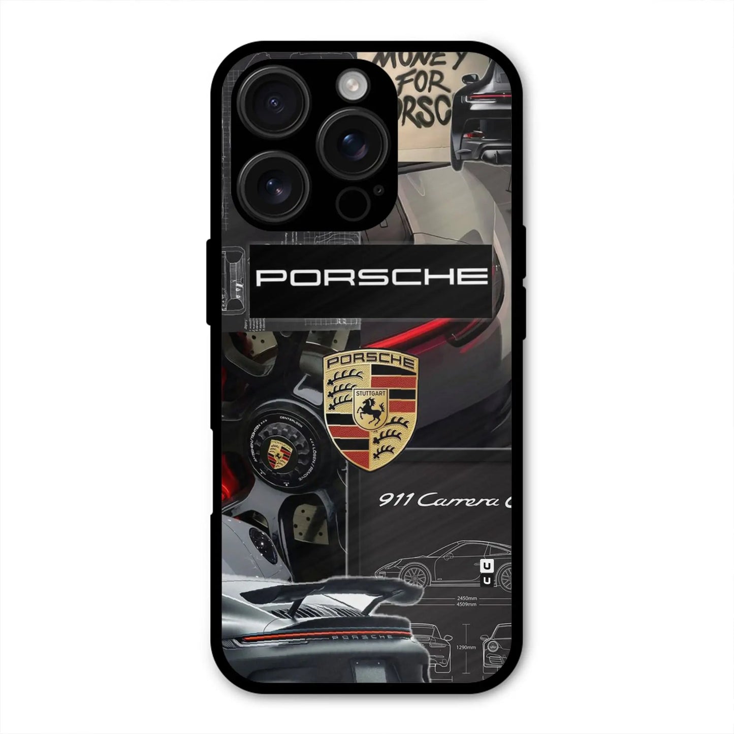 Porsche Heritage Collage Shockproof Hybrid Protection (Metal + TPU) Back Case Cover